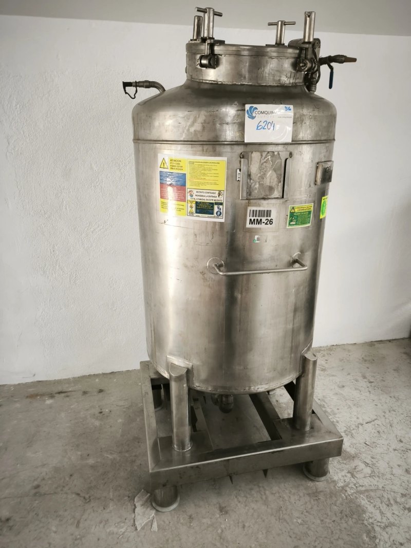 USED STAINLESS STEEL TANK 500 LITERS
