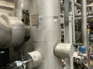 Vapeur condensate buffer vessel