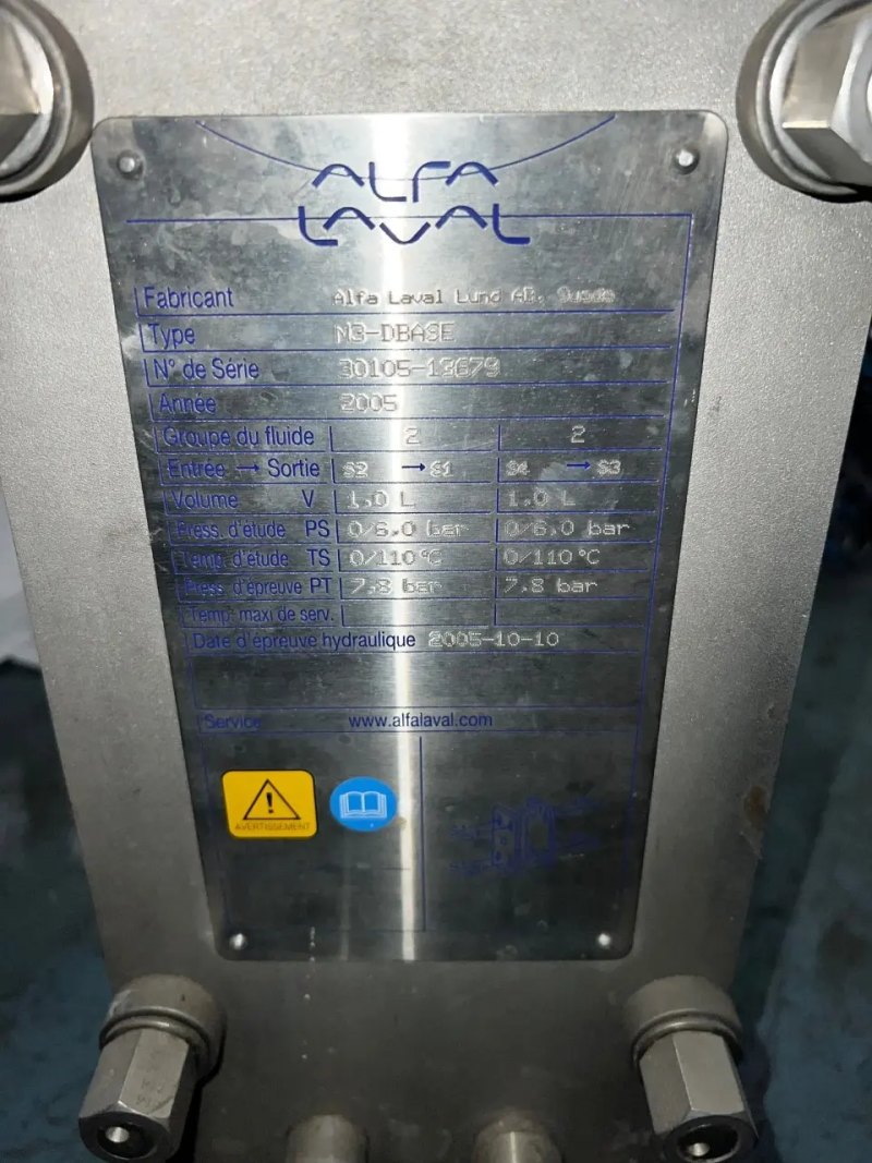 USED ALFA LAVAL M3-DBASE PLATE EXCHANGER