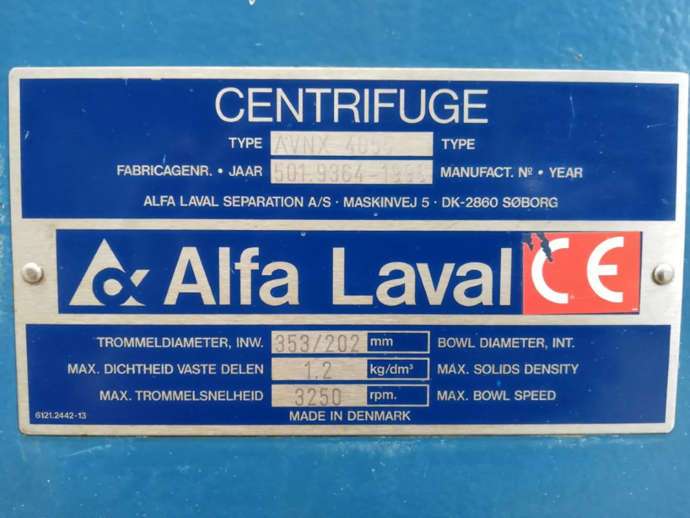 Alfa Laval AVNX4055 - Decanter - 8