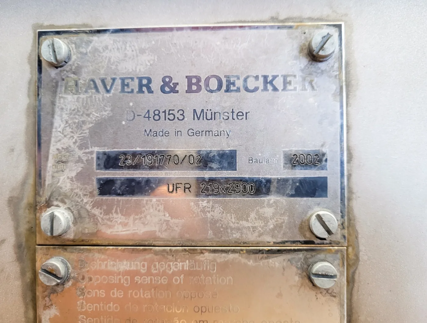Haver & Boecker UFR 219X2900 - Vibro feeder - 3