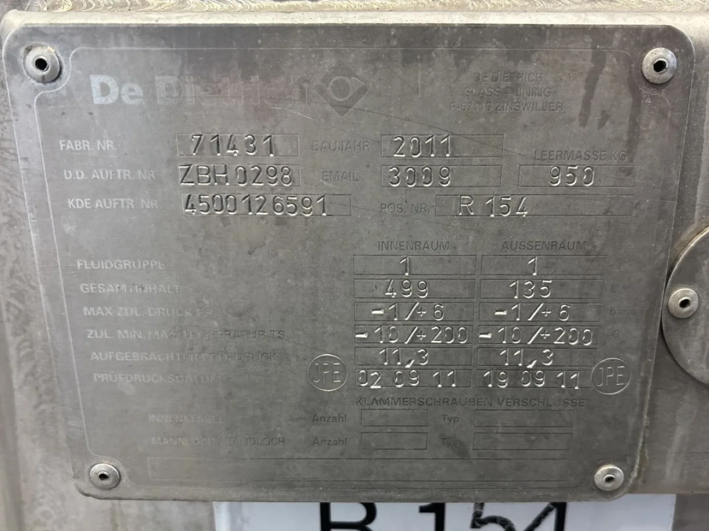 De Dietrich STA 500 - Glass-lined Reactor - 3