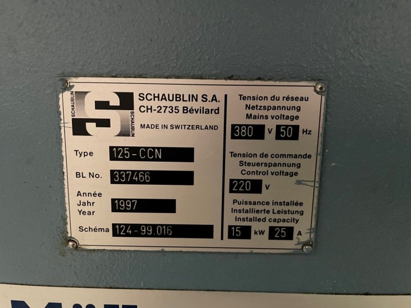 TOUR CNC “SCHAUBLIN” TYPE 125-CCN L-T A2-4