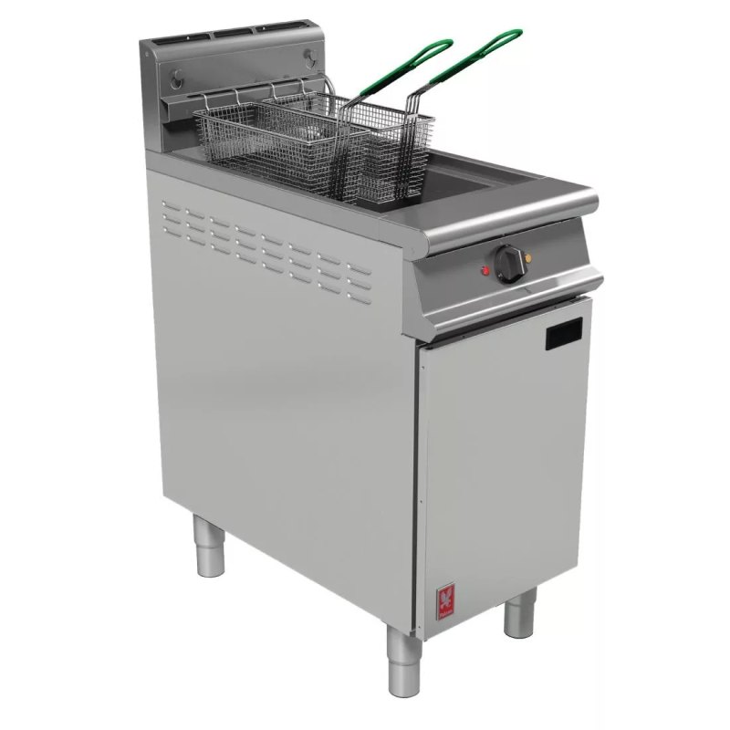 Falcon Dominator Plus Twin Nacelle Gaz Friteuse with Filtration & Friteuse Angel Gaz naturel - islandcatering