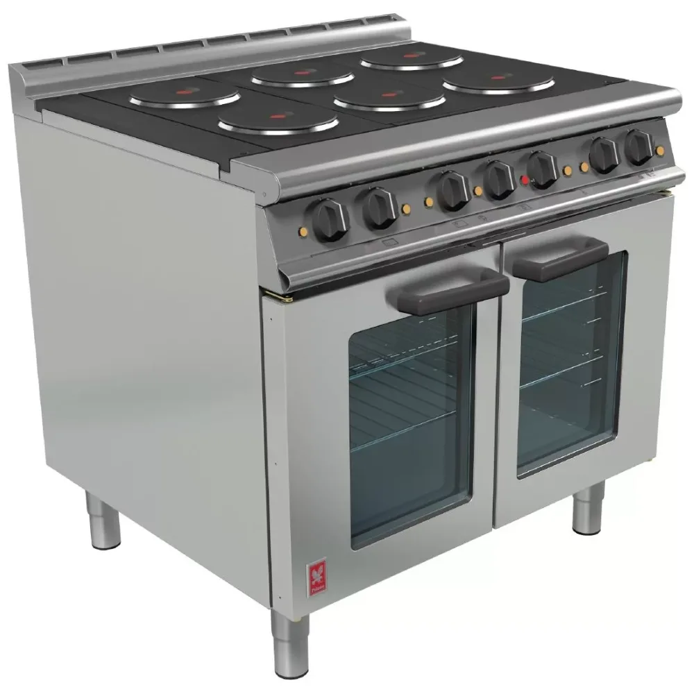 Falcon Dominator Plus 6 Hotplate Oven Range with Fan Assisted Oven E3101 OTC - islandcatering