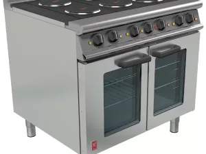 Falcon Dominator Plus 6 Hotplate Oven Range with Fan Assisted Oven E3101 OTC - islandcatering