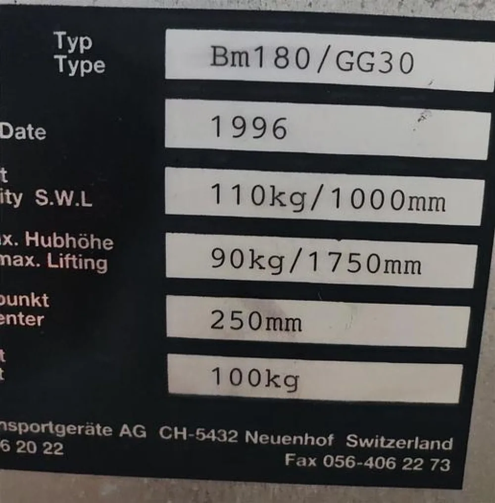 Transportgeräte AG Fassheber bis 110 Kg