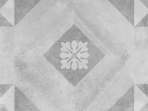 GeoCeramica® 60x60x4 Symbol Block Smoke