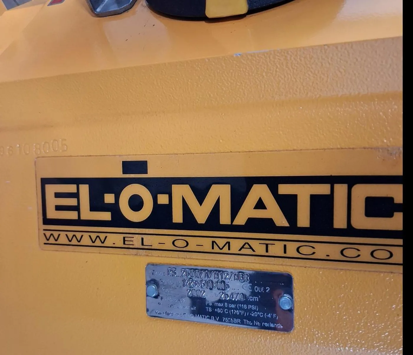 Klappenarmatur mit ELO-MATIC Pneumatikantrieb vom Typ P+F SJ 3,5 N DN250 - 7