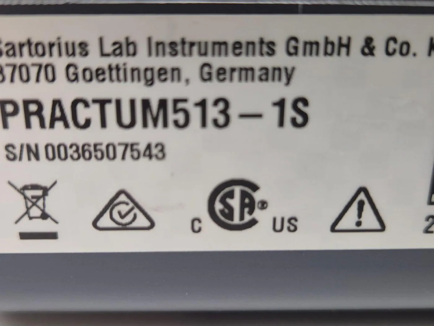 Sartorius Practum 513-1S Laboratory Balances - 7