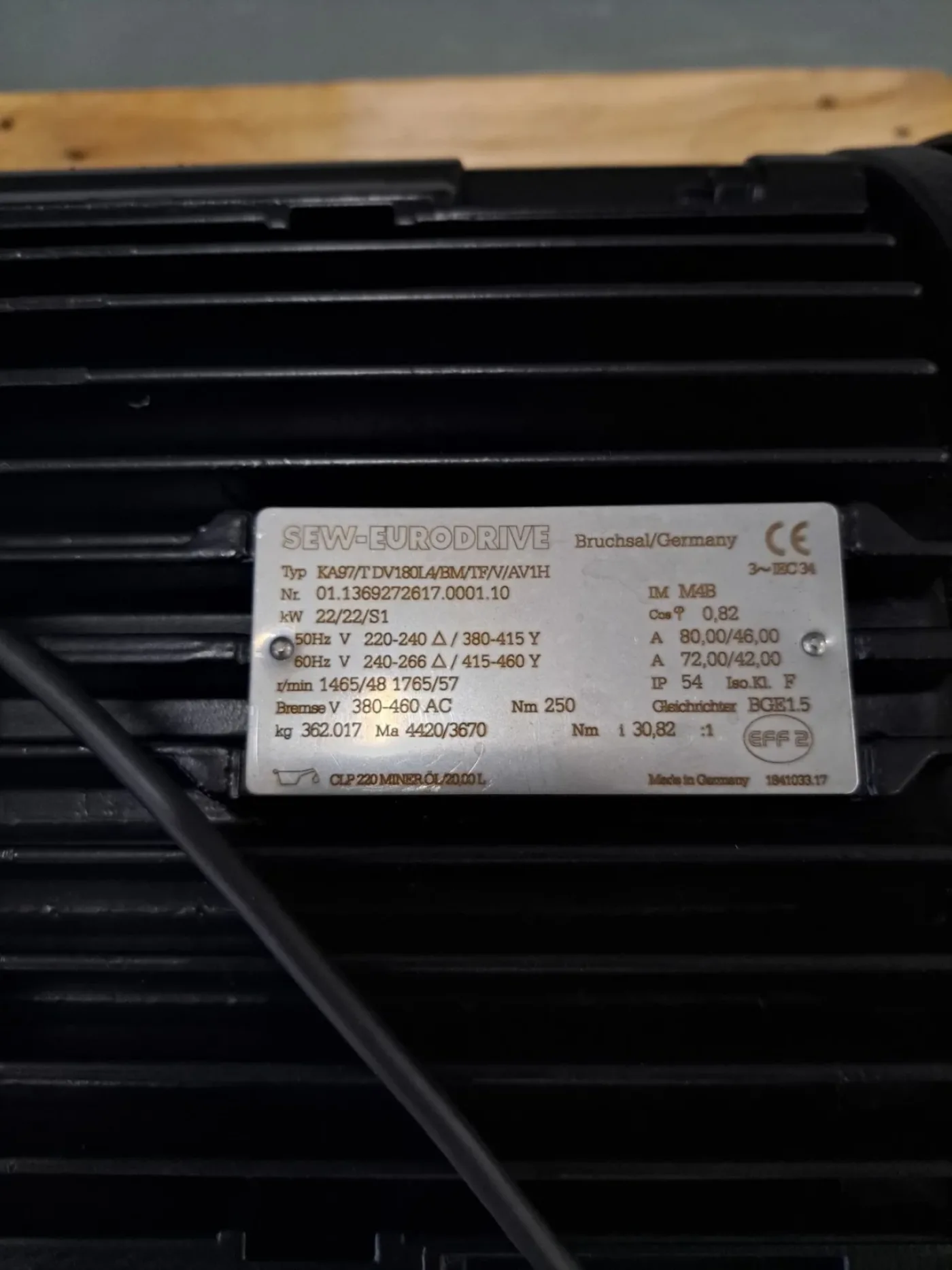 SEW Eurodrive Getriebemotor KA97/TDV180LA/BM/TF/V/AV1H - 5