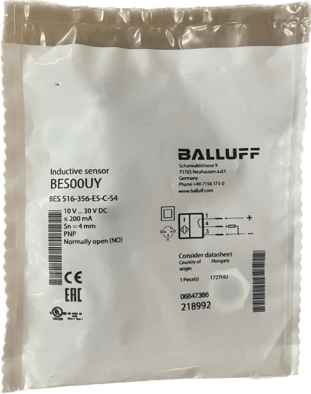 BALLUFF Induktive Standardsensoren mit Vorzugstypen BES00UY