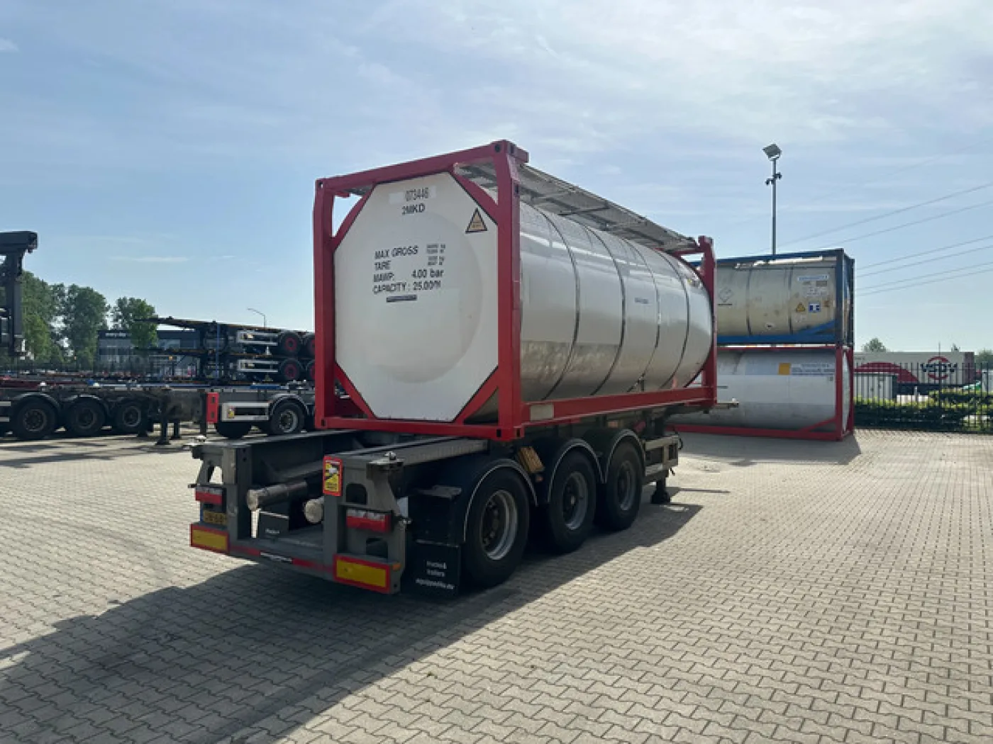Van Hool 20FT/30FT ADR CHASSIS + 20FT TANKCONTAINER 25.000l /1-COMP. - 5