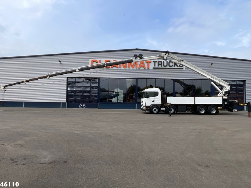 Scania R 144 8x4 Retarder MKG 55 Tonmeter Dachdecker Kran