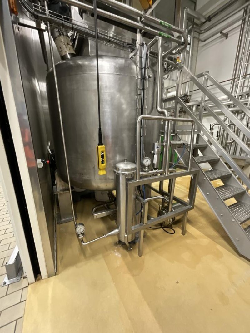 Chaudronnerie Tuyauterie Chaudronnerie Tuyauterie Stainless Steel Bulk Bag Dissolution Tank with Hoist, Pump and Filter