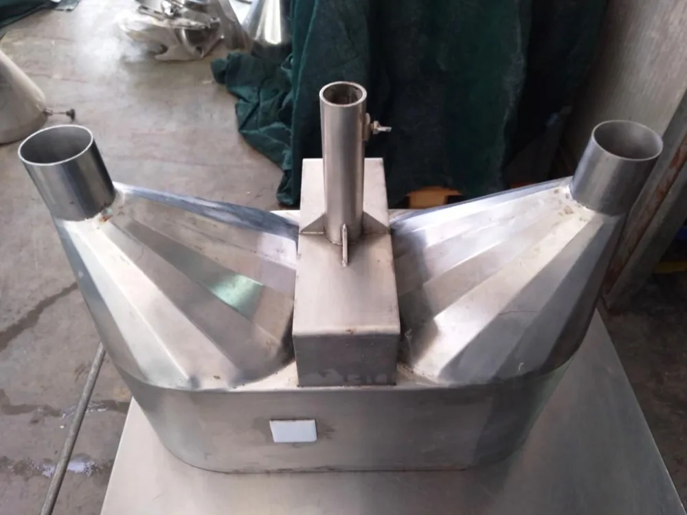 TRAMOGGIA IN ACCIAIO INOX A DUE USCITE