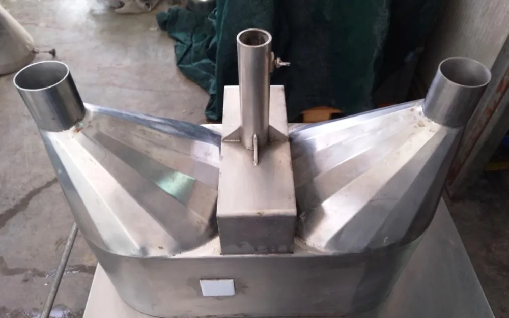 TRAMOGGIA IN ACCIAIO INOX A DUE USCITE