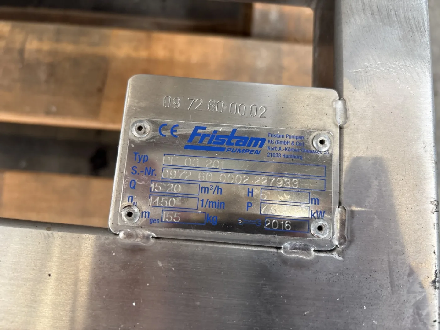 Fristam PE 03 20f Powder mixer - Inline mixer - 3