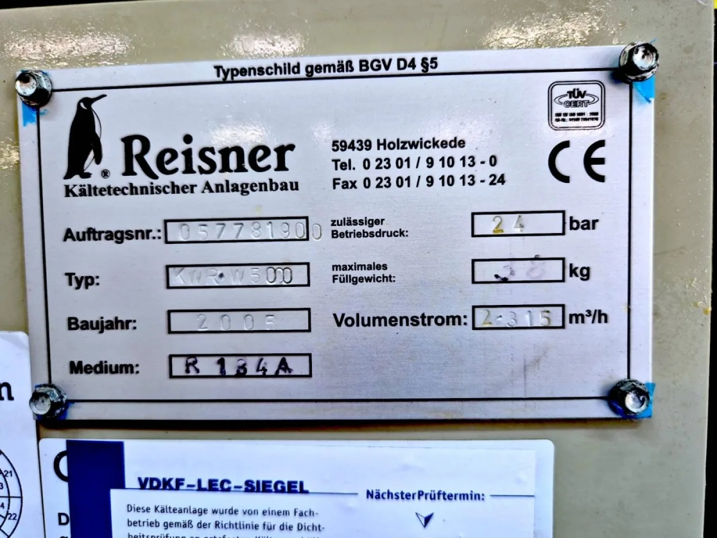 Bitzer Kaltwassersatz KWR W5000 - 2