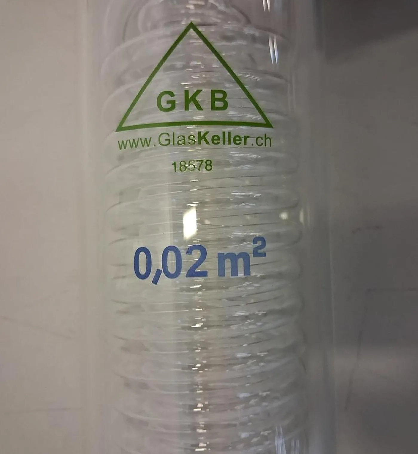 Glas Keller Kühler / Wärmetauscher aus Borosilikatglas - 3