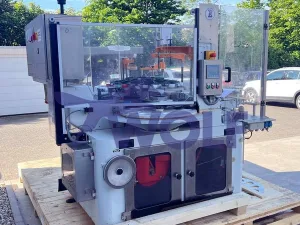 Stannioliermaschine RASCH - Type RG für Bodenfaltung, Baujahr 1993.