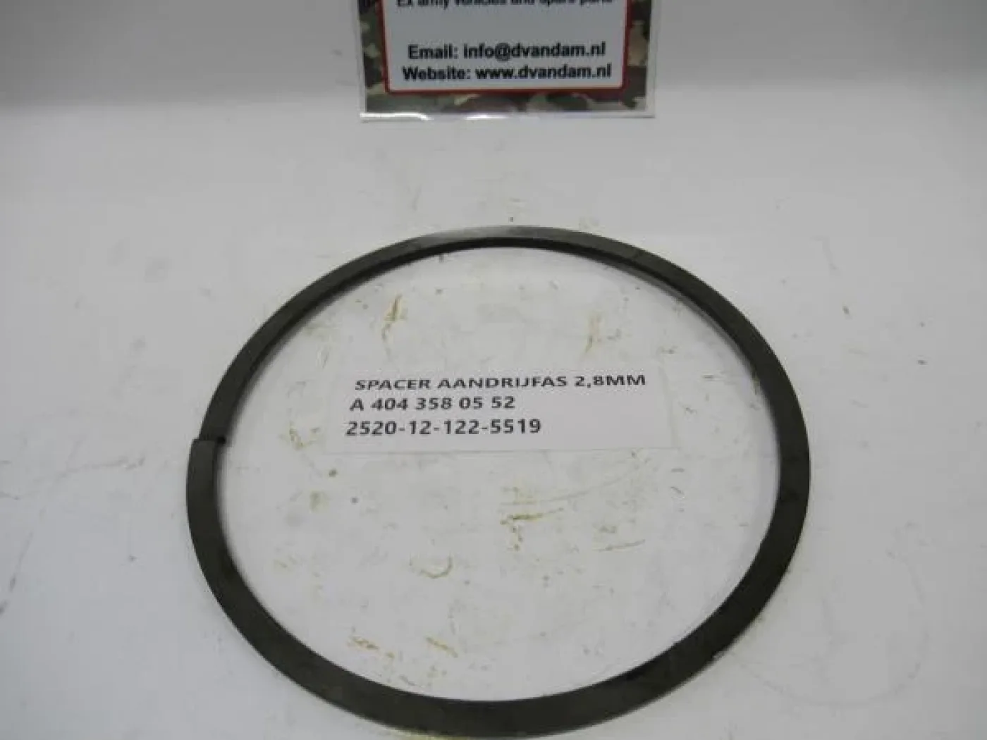 Spacer aandrijfas 2,8MM - 2