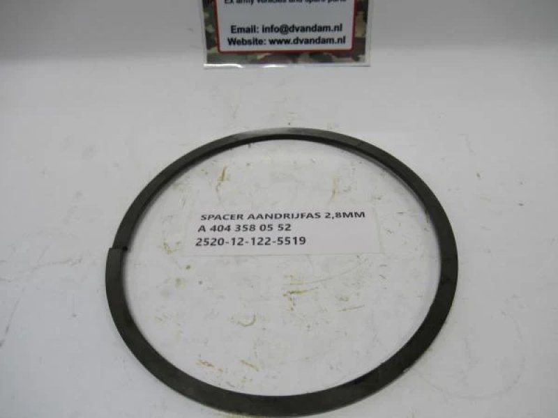 Spacer aandrijfas 2,8MM
