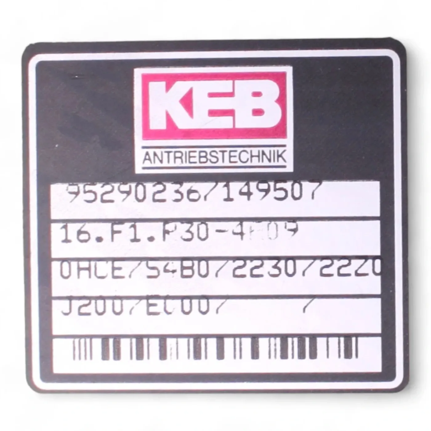 KEB HOMAG Umformer 4-008-39-0510 V2.0 16.F1.R30-4A09 - 7