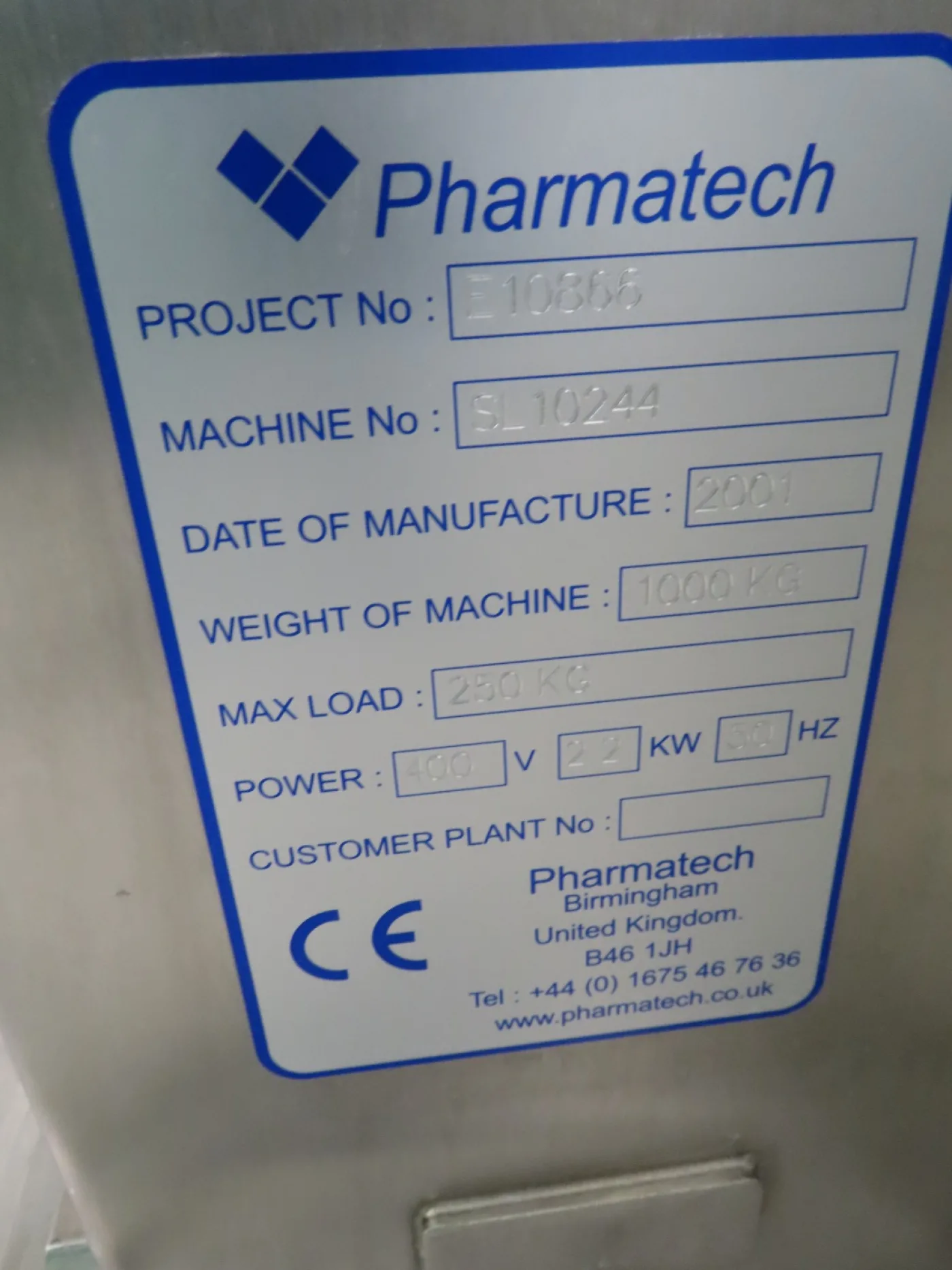 Pharmatech Hoist - Lifting/tilting machine - 5