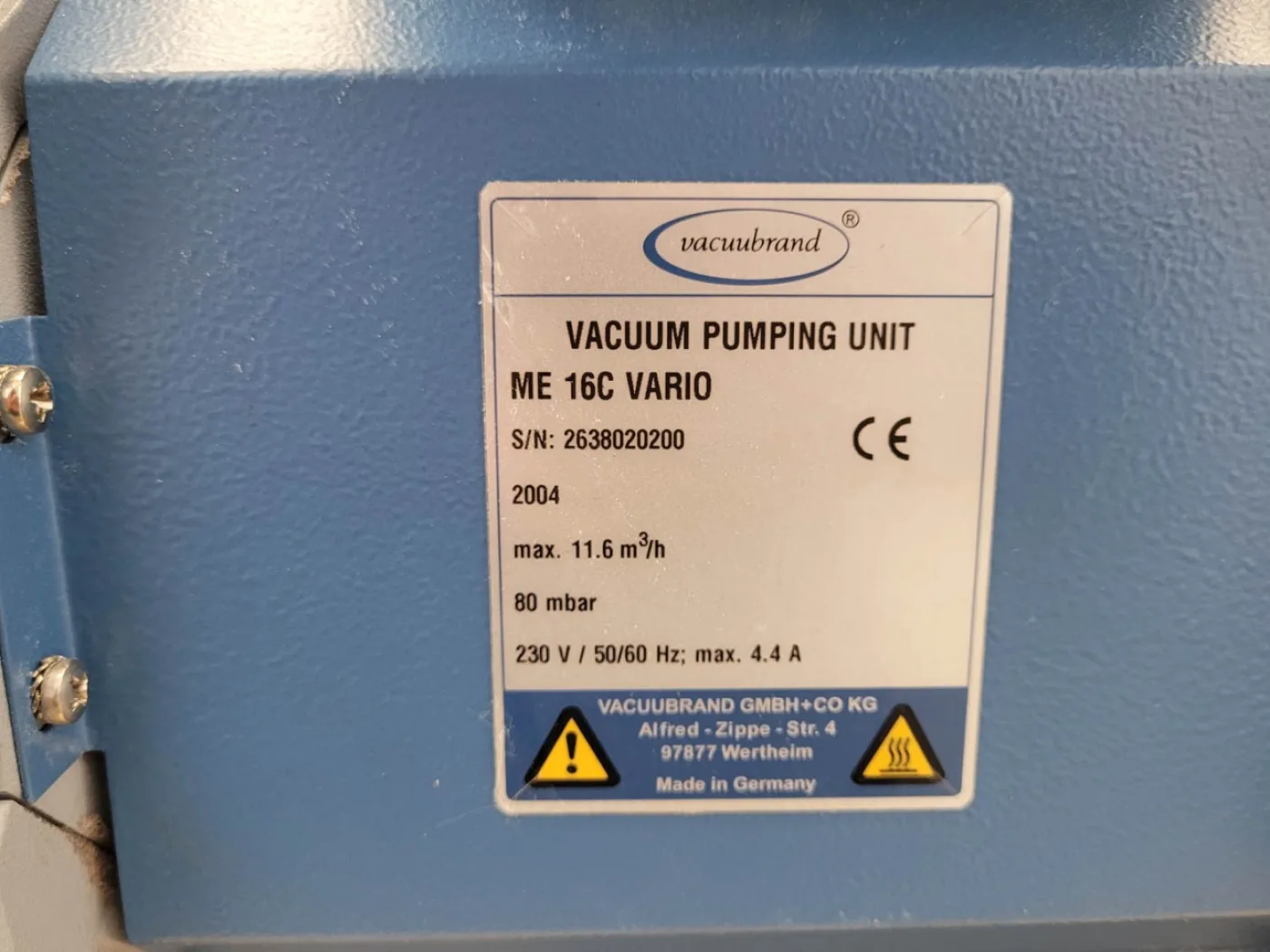 Vacuubrand ME 16C - Vacuum pump - 4