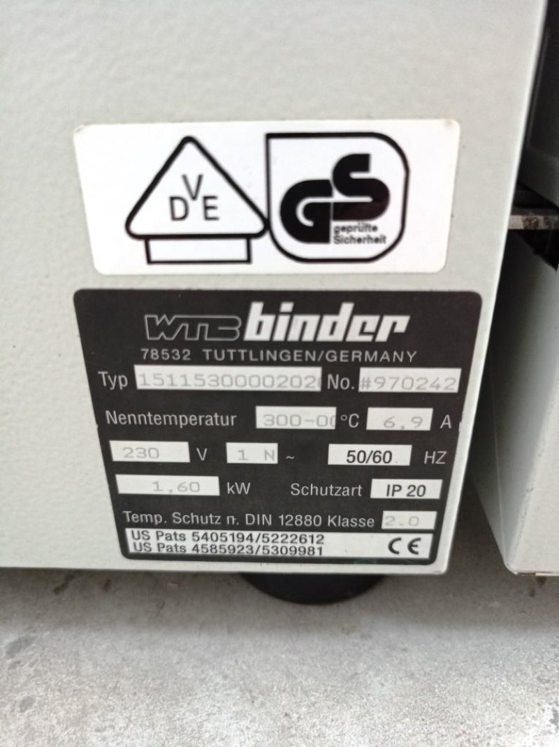 STUFA DI ESSICCAZIONE – BINDER – MOD. ED 115