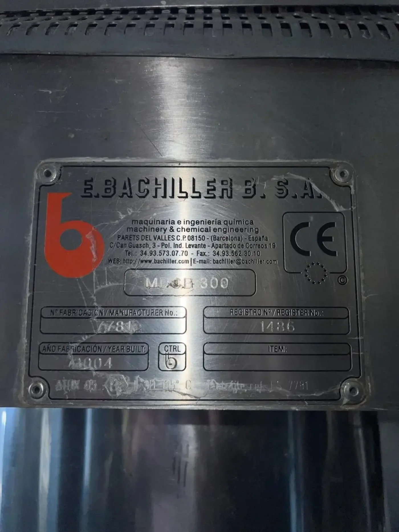USED STAINLESS STEEL BACHILLER MDCB 300 CALIBRATOR DISGREGATOR/SIEVER MILL - 8