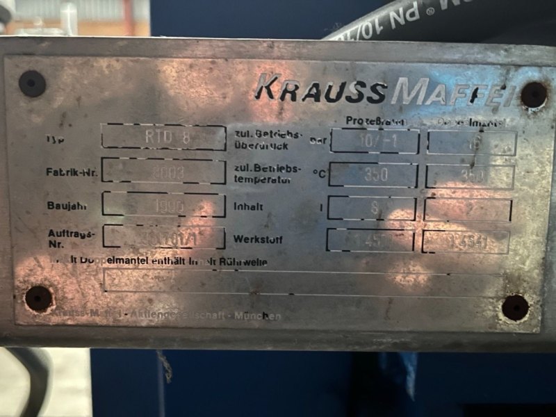 Krauss Maffei RTD-8 - Paddle dryer