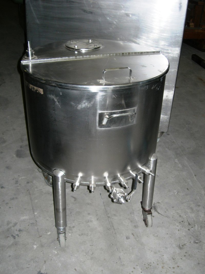 SERBATOIO CARRELLATO IN ACCIAIO INOX