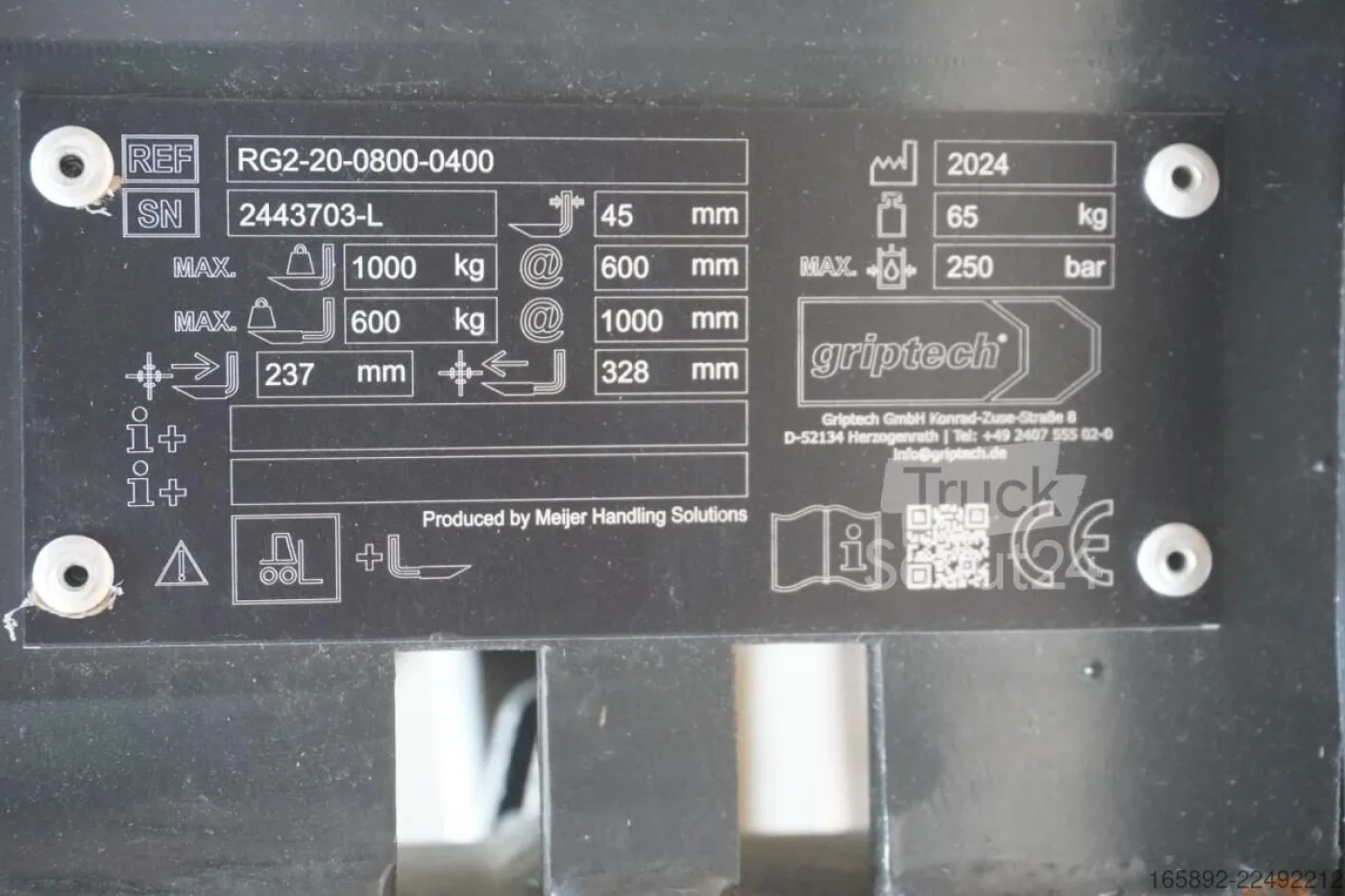 GRIPTECH GRIPTECH RG2-20-0850-0400 - 4