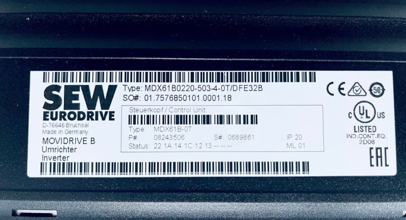 SEW Eurodrive MDX61B0220-503-4-0T Movidrive B Umrichter