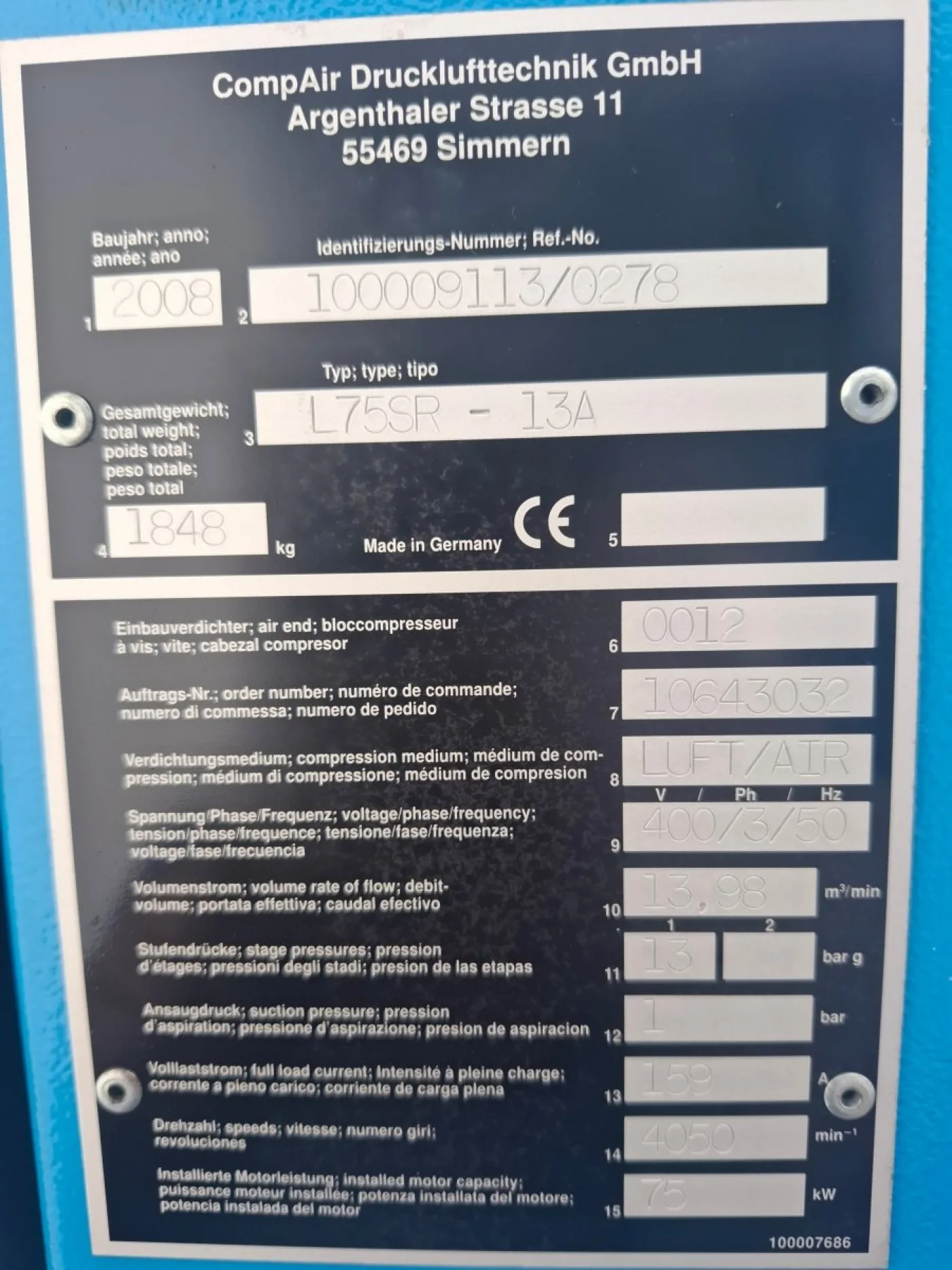 CompAir L75SR-13A Schraubenkompressor - 6