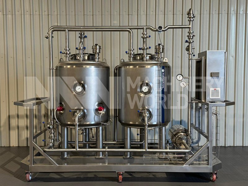 Endulus Krom 2-Tank (500L) Single Channel Electrically Heated Mobile CIP System Plant – Year 2025 (Brand New)