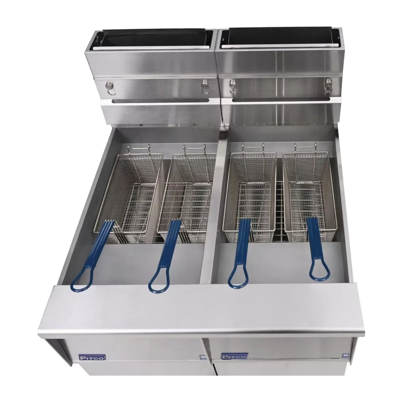 Pitco Twin Tank Solstice Natural Gas Filtration Fryer SG14RS/FD-FF - islandcatering - 5