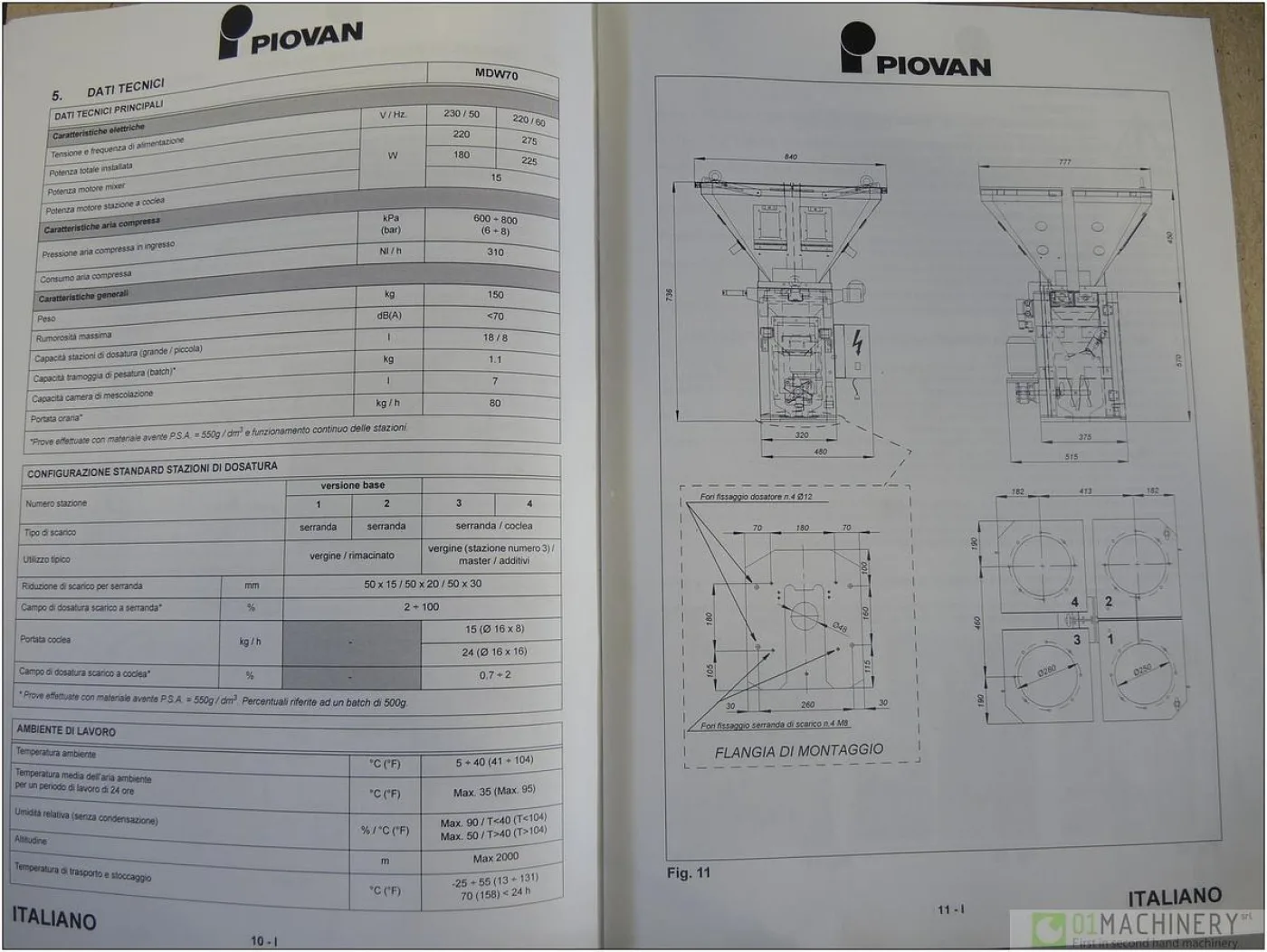 2004 PIOVAN MDW 70/20 AI0790 - 2