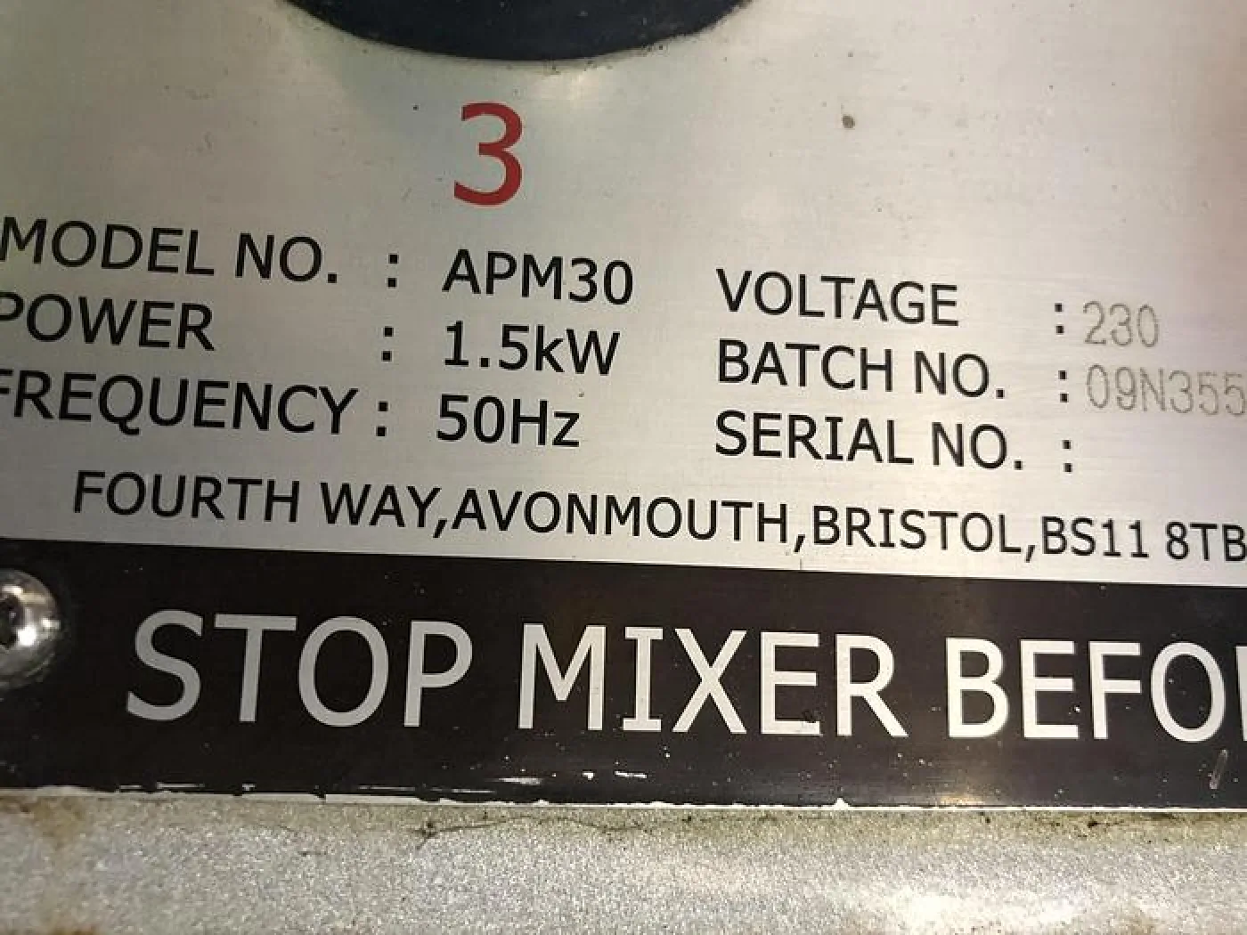 Aplollo APM 30Ltr Planetary Mixer - 2