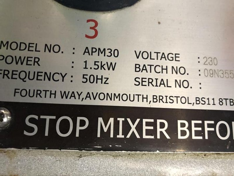 Aplollo APM 30Ltr Planetary Mixer