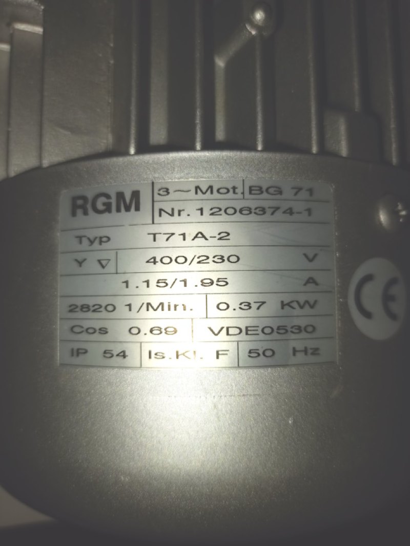 Ruhrgetriebe Motor T71-A-2 mit Getriebe SN9SH