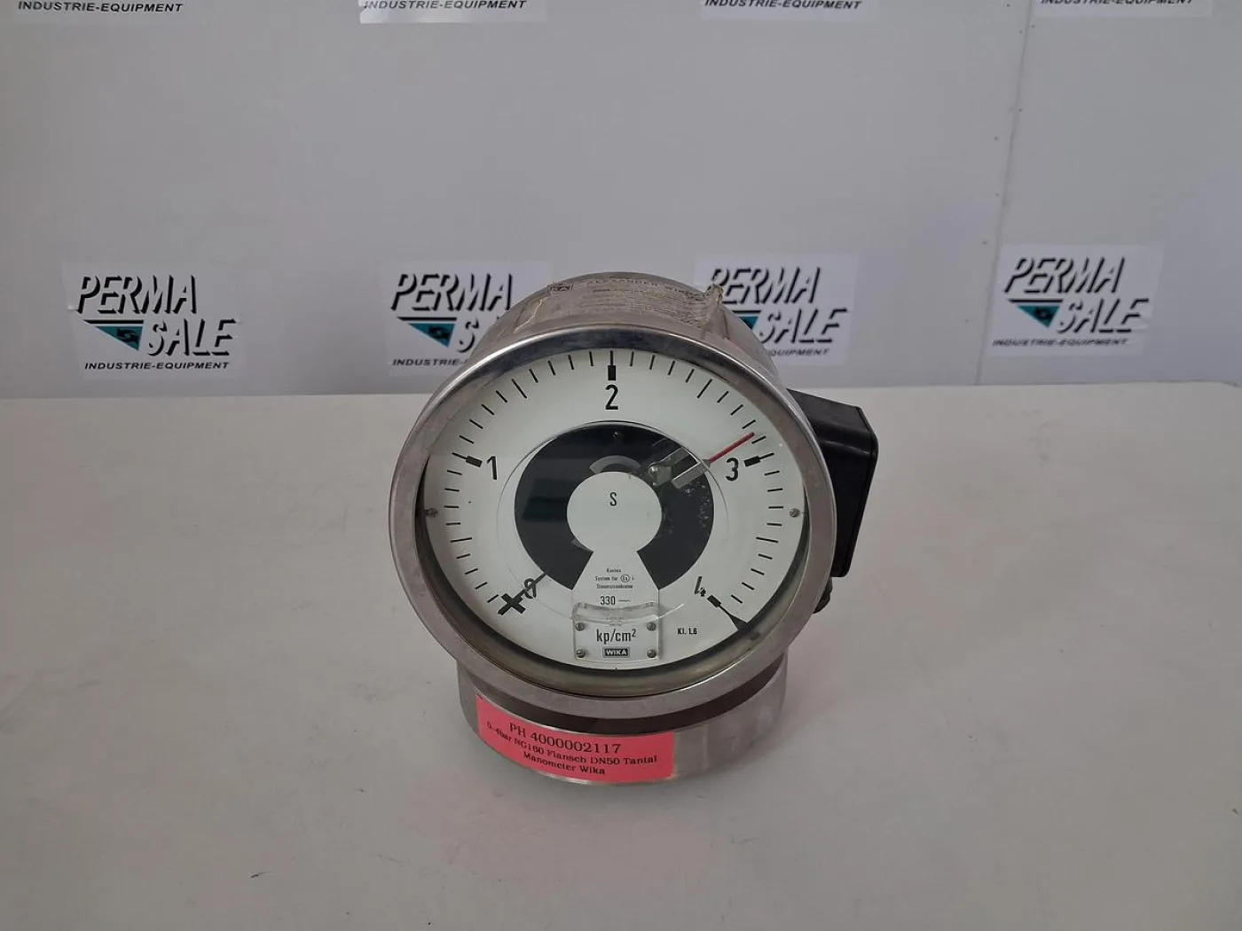 WIKA NG160 Kontaktmanometer 0–4 bar DN50 Flansch - 2