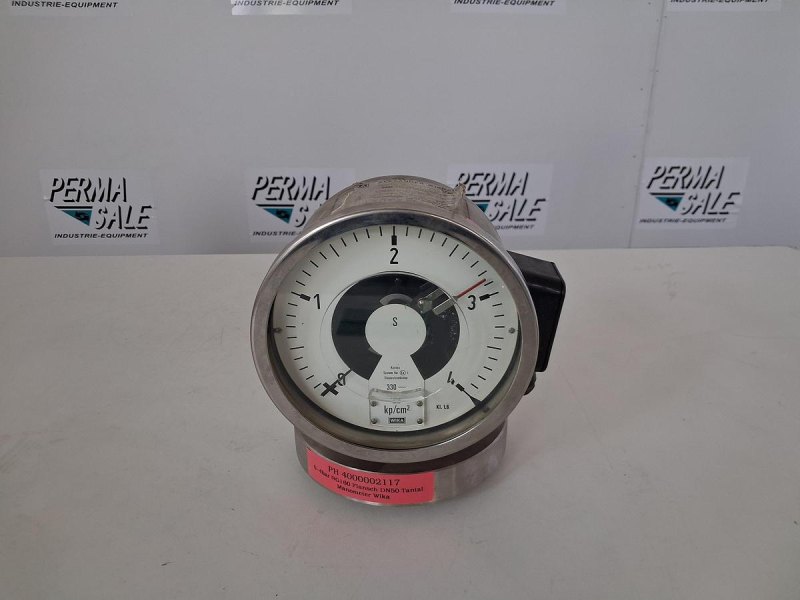 WIKA NG160 Kontaktmanometer 0–4 bar DN50 Flansch