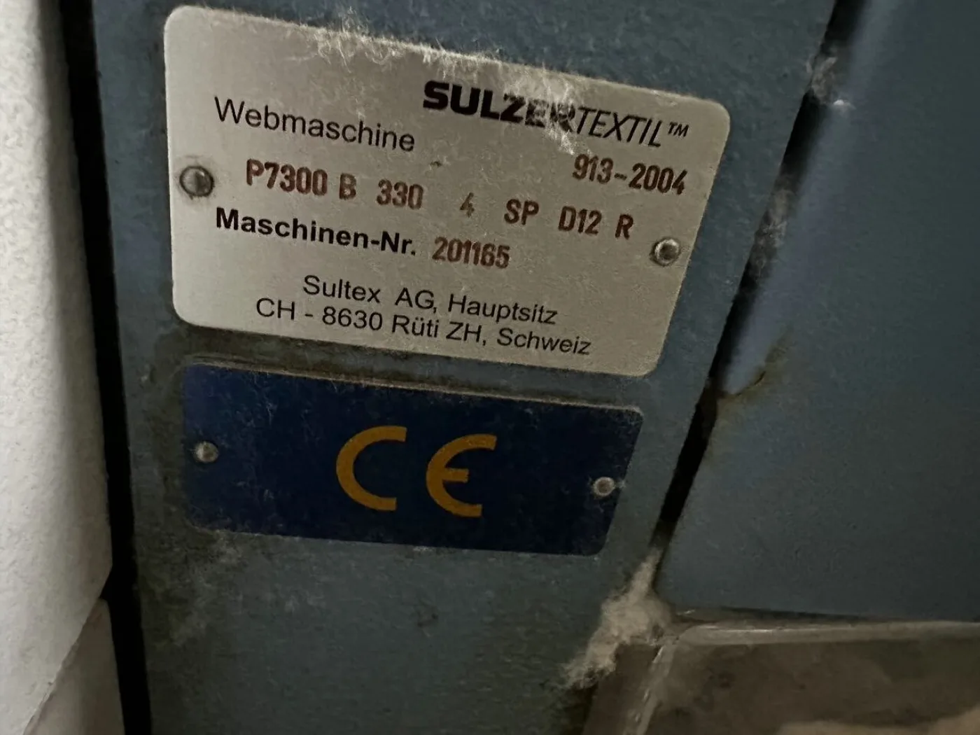 11x Sulzer - P7300 HP B 330 N4 SP R D12 Projektil Webmaschinen - 4