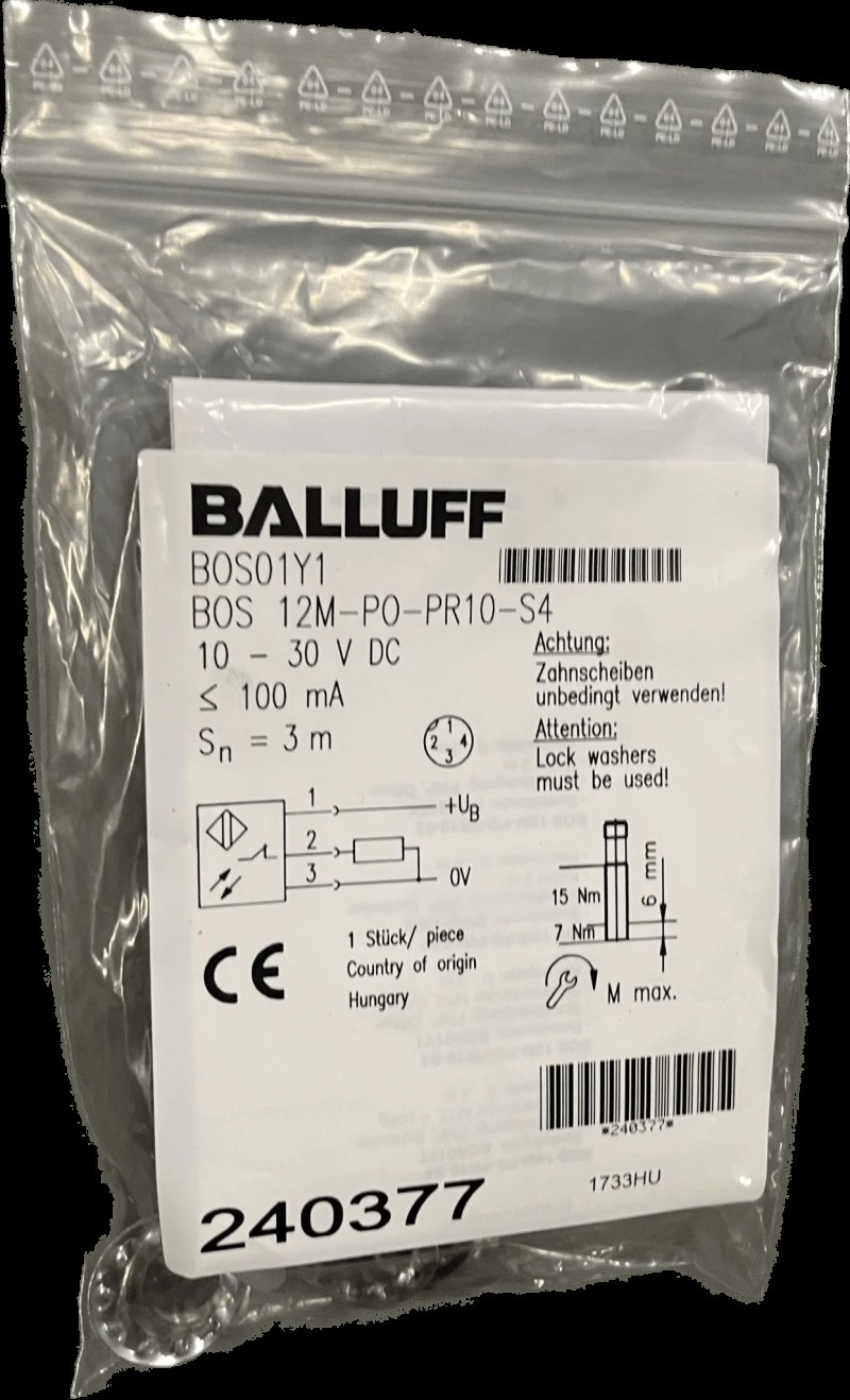 BALLUFF Reflexionslichtschranken BOS 12M-PO-PR10-S4