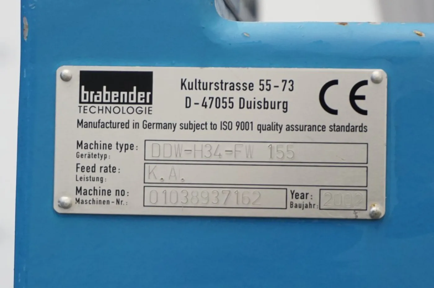 Brabender Flexwall FW-155 - Metering screw - 3