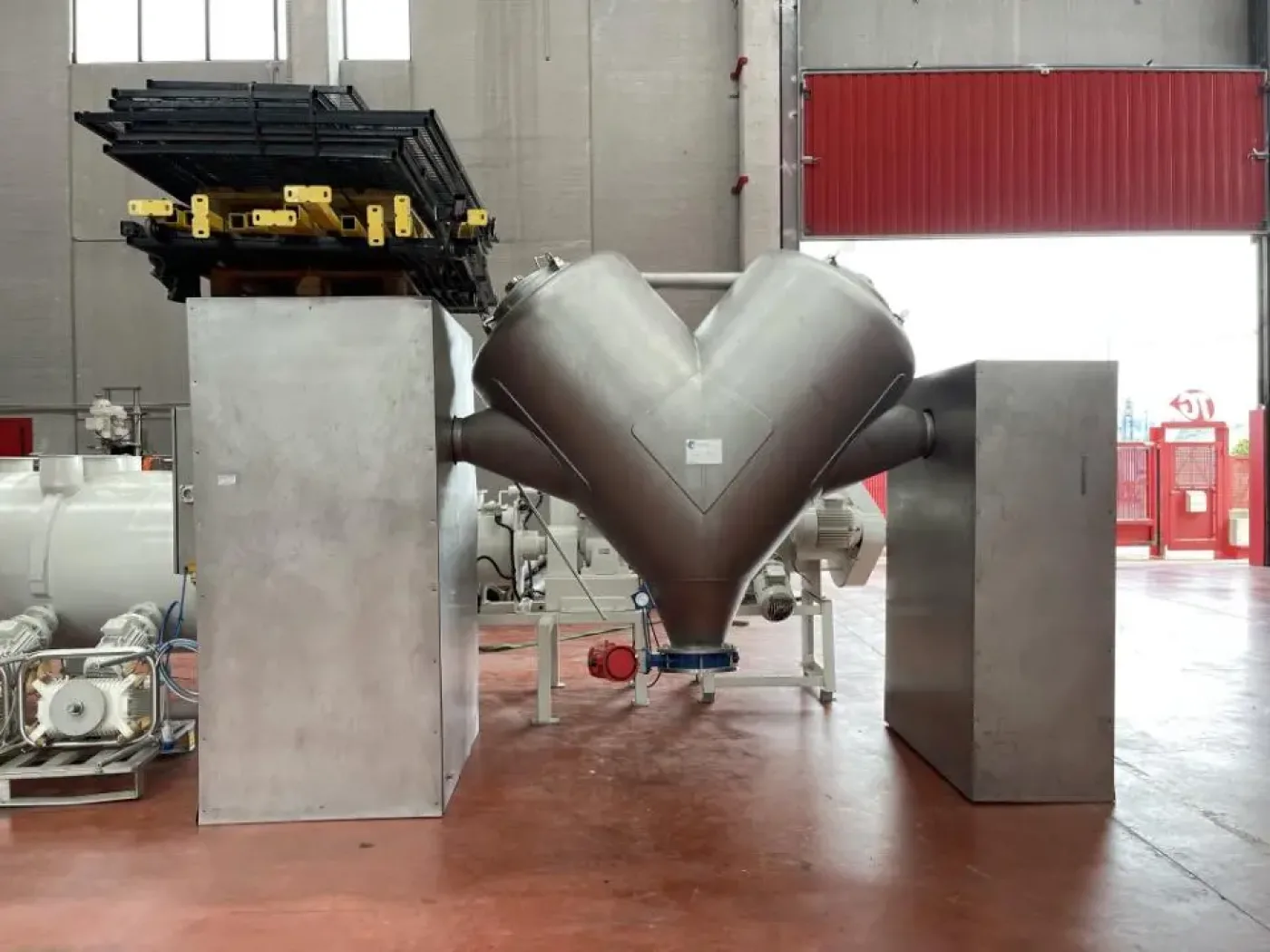USED IPROCOMSA STAINLESS STEEL V MIXER 1000 LITERS - 7