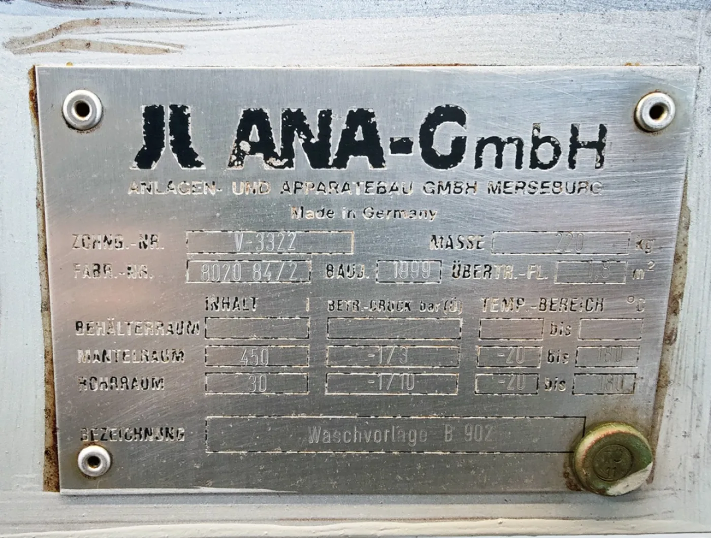 Ana 450 Ltr. - Pressure vessel - 7